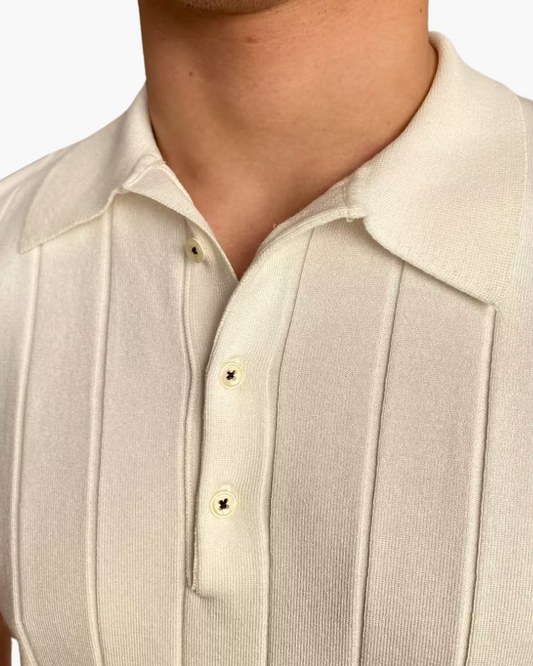 Cannes geripptes Baumwollpolo