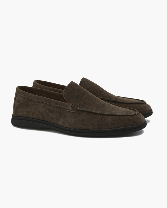 Premium Wildleder-Loafer - Black Soles
