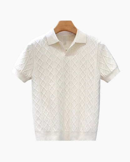 Signature Textured Strickpolo