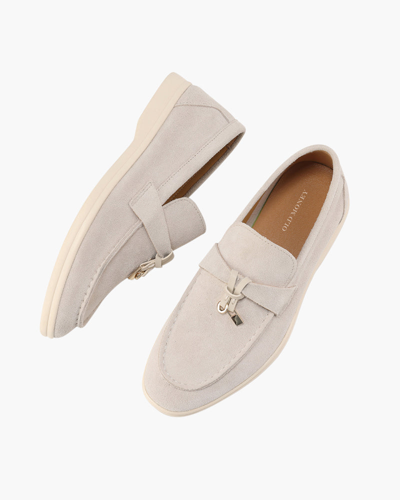 Old Money Wildleder-Damen-Loafer