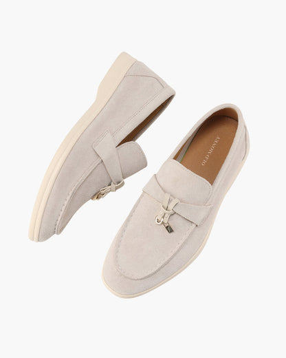 Old Money Wildleder-Damen-Loafer