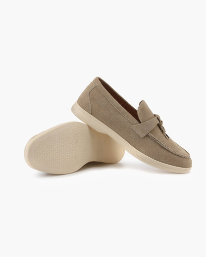 Old Money Wildleder-Damen-Loafer