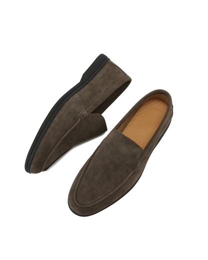Premium Wildleder-Loafer - Black Soles