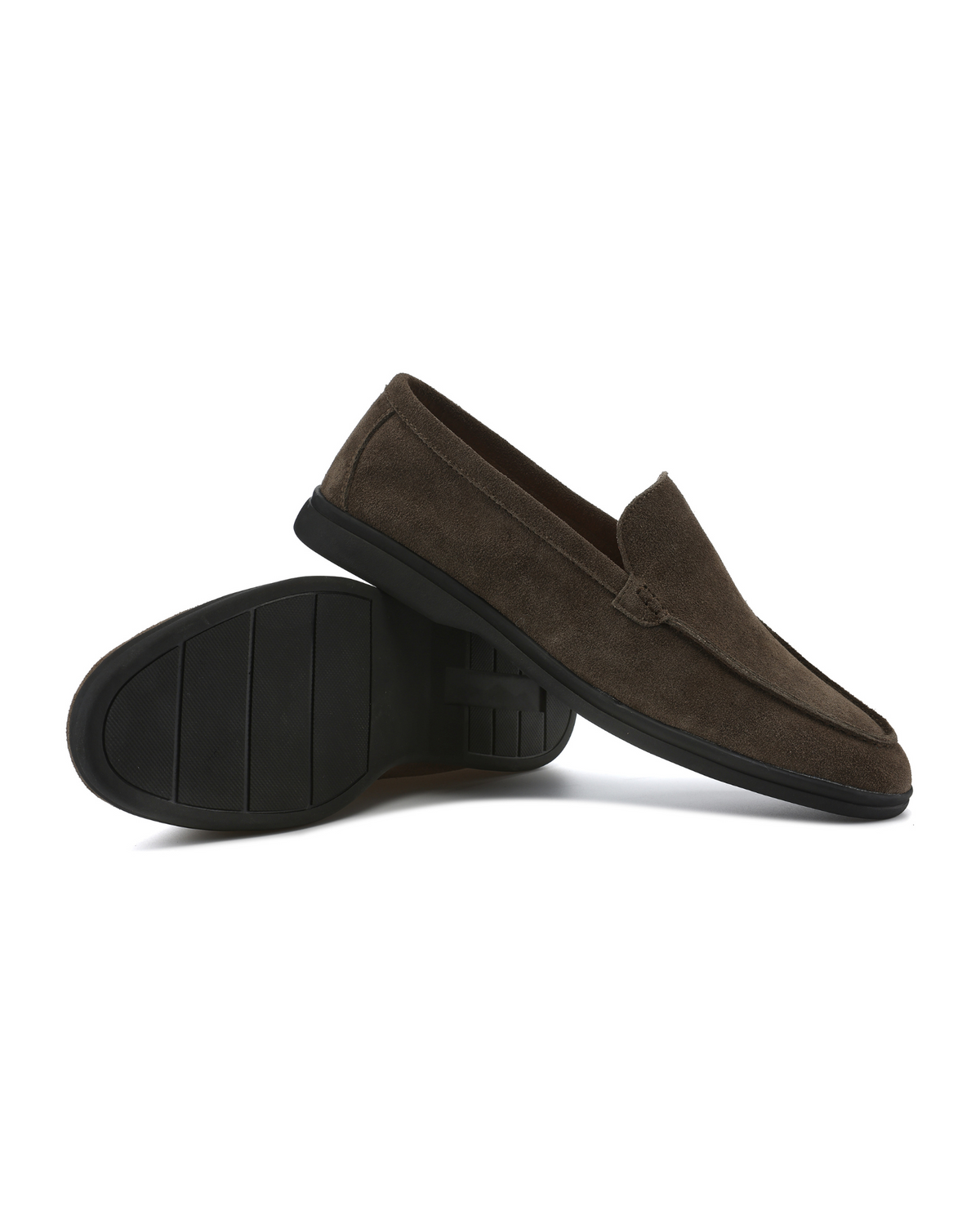 Premium Wildleder-Loafer - Black Soles
