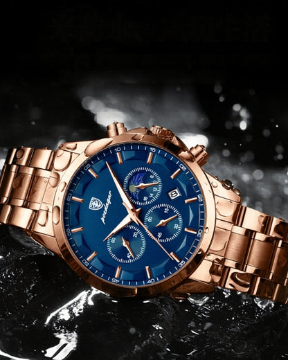 Precision Chronograph Stahluhr