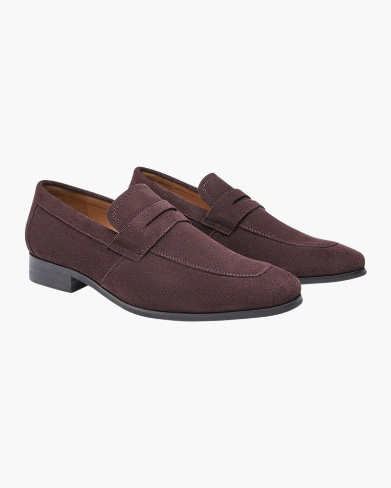 Old Money Wildleder-Penny-Loafer