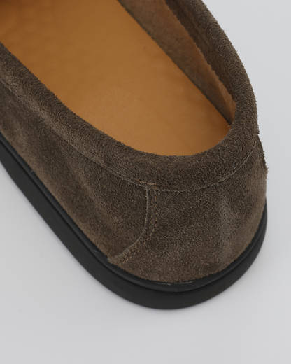 Premium Wildleder-Loafer - Black Soles