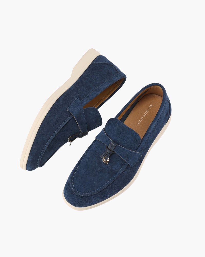 Old Money Wildleder-Damen-Loafer