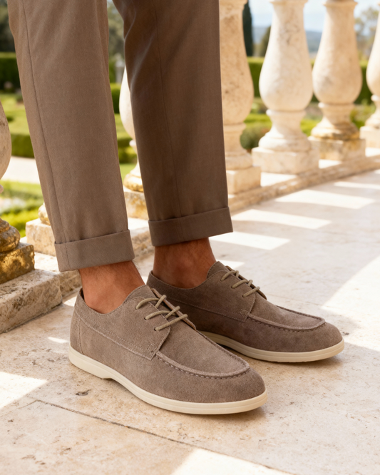 Premium-Wildleder-Schnürschuhe
