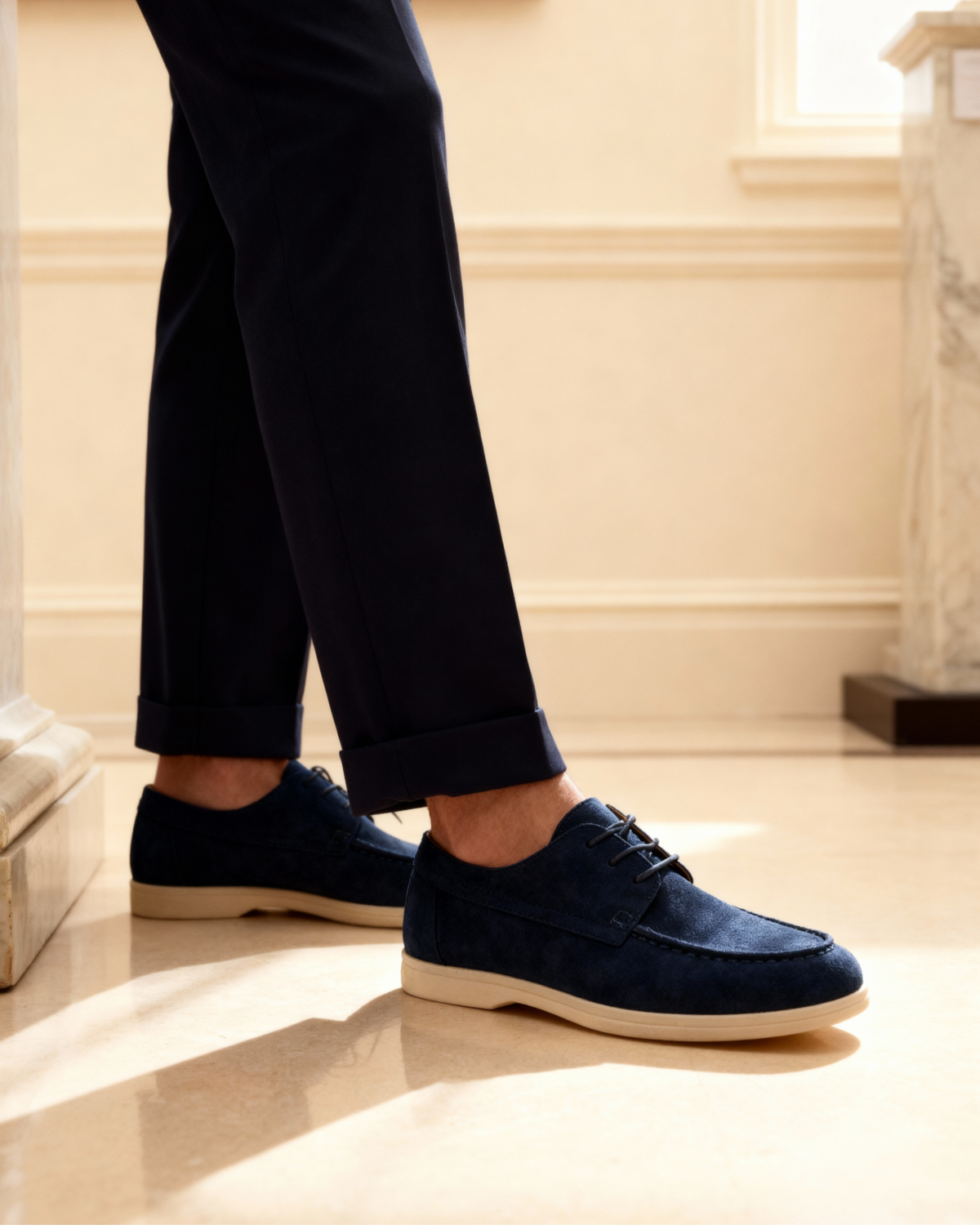 Premium-Wildleder-Schnürschuhe