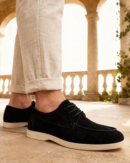 Premium-Wildleder-Schnürschuhe