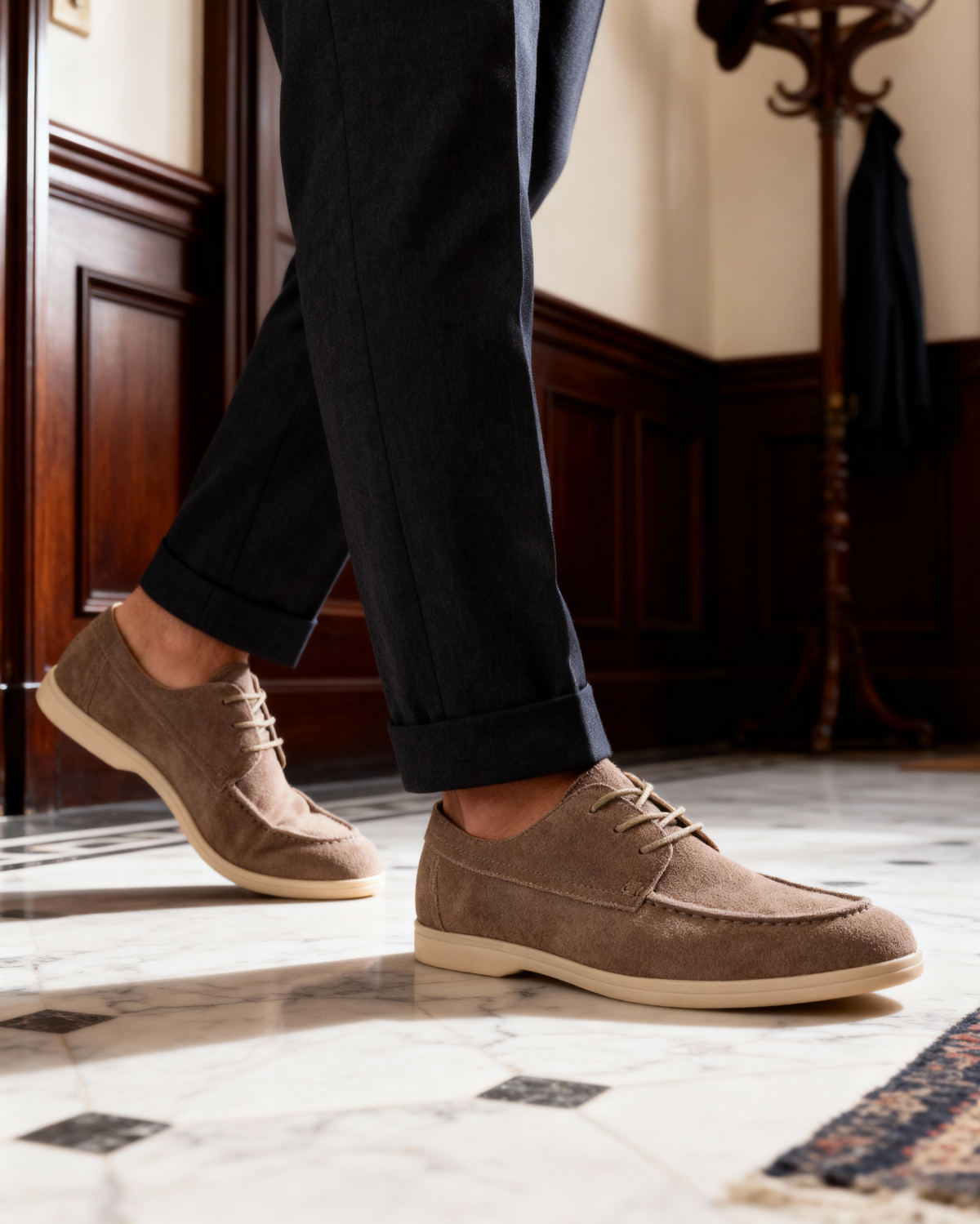 Premium-Wildleder-Schnürschuhe