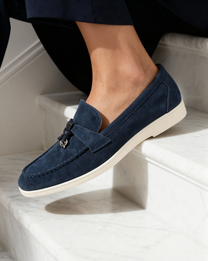 Old Money Wildleder-Damen-Loafer